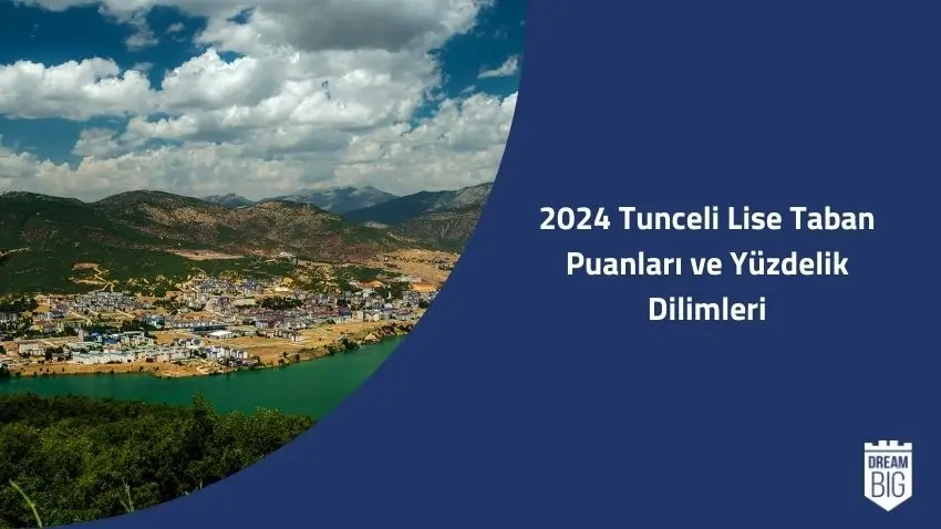 2024 Tunceli Lise Taban Puanları ve Yüzdelik Dilimleri · Dream Big