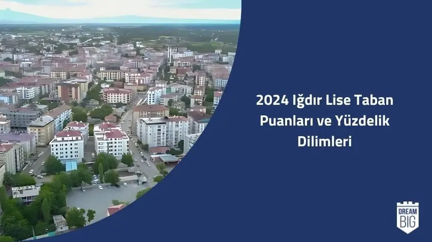 2024 Iğdır Lise Taban Puanları ve Yüzdelik Dilimleri · Dream Big