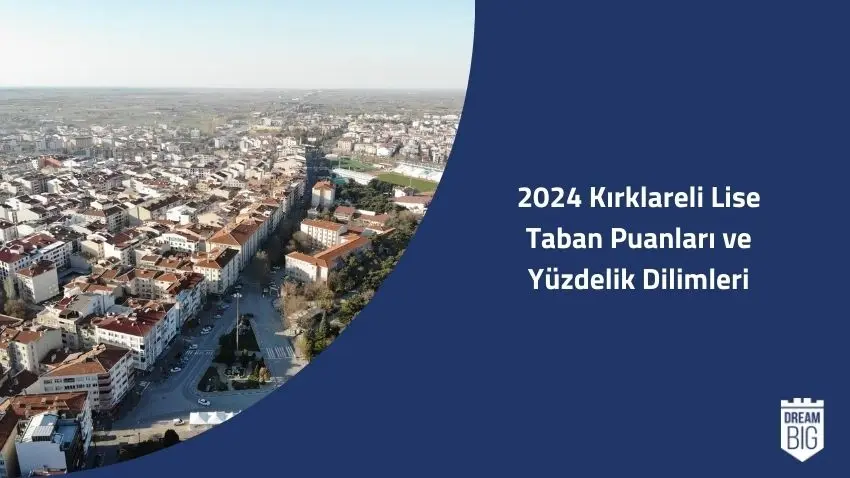 2024 Kırklareli Lise Taban Puanları ve Yüzdelik Dilimleri · Dream Big