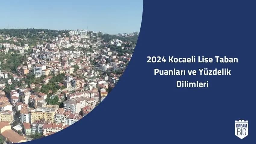 2024 Kocaeli Lise Taban Puanları ve Yüzdelik Dilimleri · Dream Big