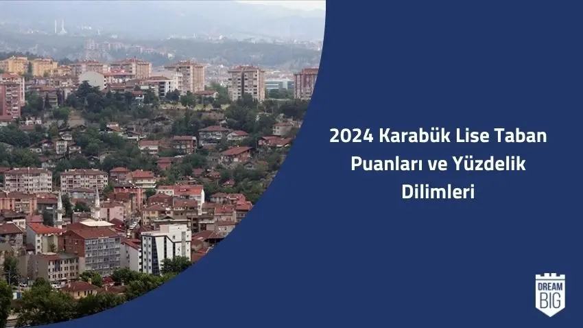 2024 Karabük Lise Taban Puanları ve Yüzdelik Dilimleri · Dream Big