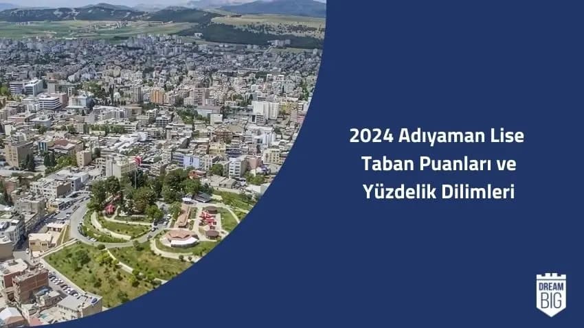 2024 Adıyaman Lise Taban Puanları ve Yüzdelik Dilimleri · Dream Big