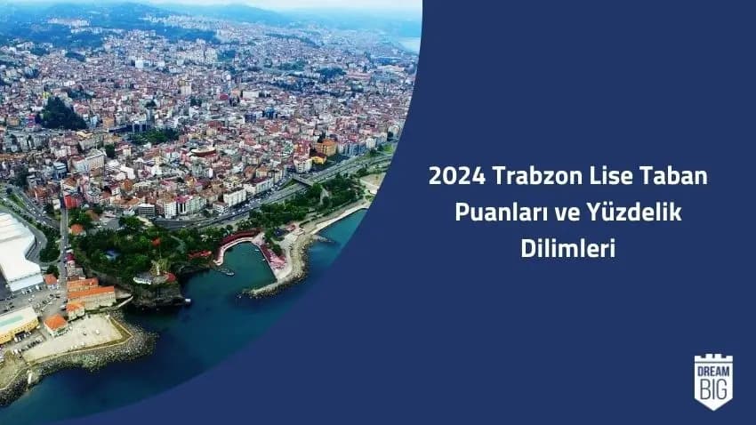 2024 Trabzon Lise Taban Puanları ve Yüzdelik Dilimleri · Dream Big