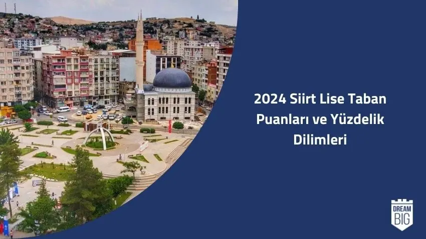 2024 Siirt Lise Taban Puanları ve Yüzdelik Dilimleri · Dream Big