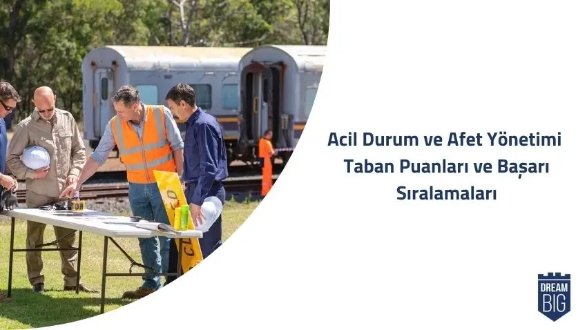 Acil Durum ve Afet Yönetimi 2024 Taban Puanları ve Başarı Sıralamaları · Dream Big