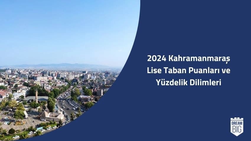 2024 Kahramanmaraş Lise Taban Puanları ve Yüzdelik Dilimleri · Dream Big