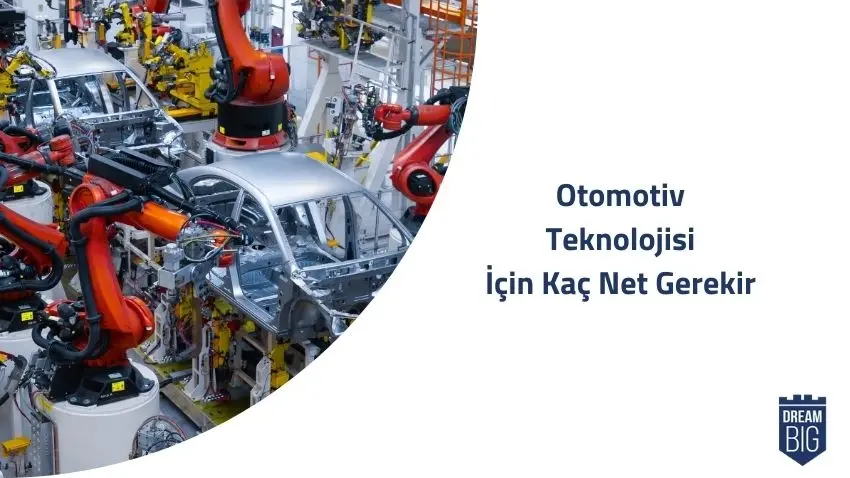 Otomotiv Teknolojisi İçin Kaç Net Gerekir · Dream Big