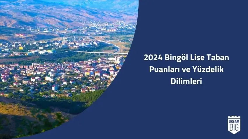2024 Bingöl Lise Taban Puanları ve Yüzdelik Dilimleri · Dream Big