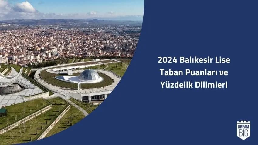 2024 Balıkesir Lise Taban Puanları ve Yüzdelik Dilimleri · Dream Big