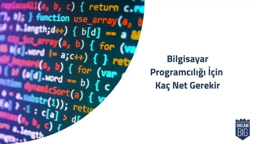 Bilgisayar Programcılığı İçin Kaç Net Gerekir · Dream Big