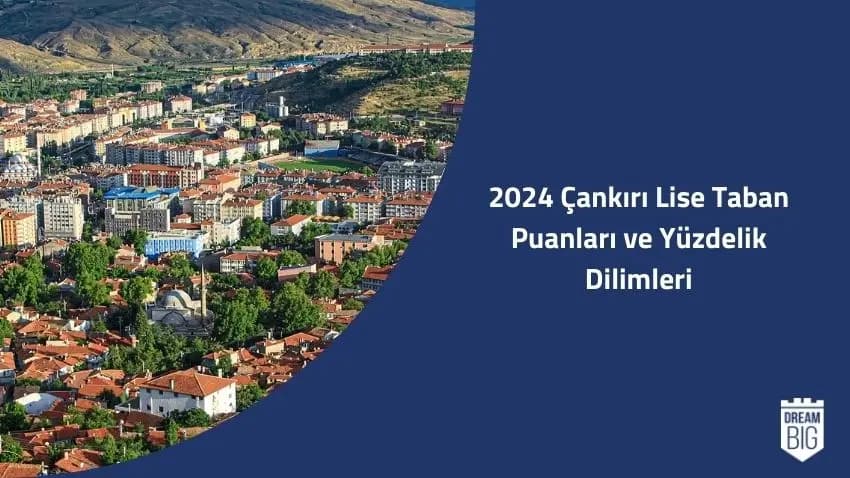 2024 Çankırı Lise Taban Puanları ve Yüzdelik Dilimleri · Dream Big