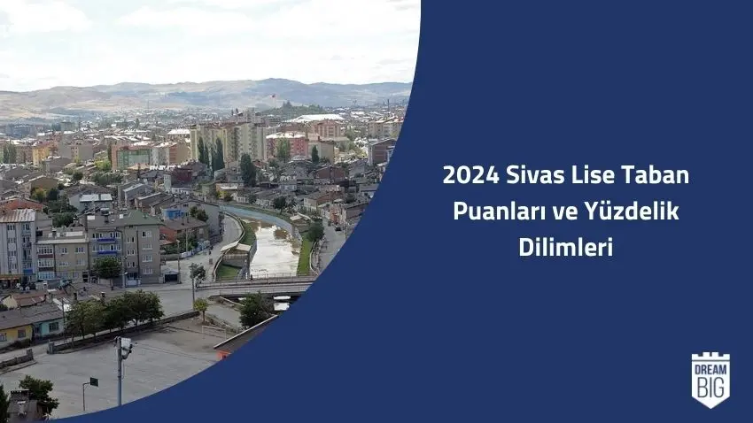 2024 Sivas Lise Taban Puanları ve Yüzdelik Dilimleri · Dream Big
