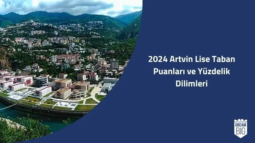 2024 Artvin Lise Taban Puanları ve Yüzdelik Dilimleri · Dream Big