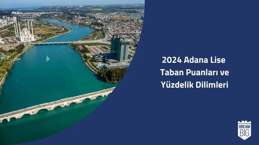 2024 Adana Lise Taban Puanları ve Yüzdelik Dilimleri · Dream Big