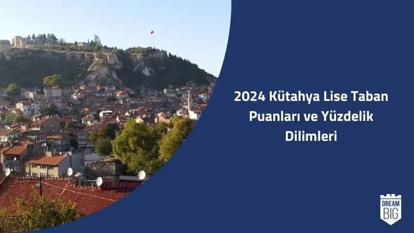 2024 Kütahya Lise Taban Puanları ve Yüzdelik Dilimleri · Dream Big
