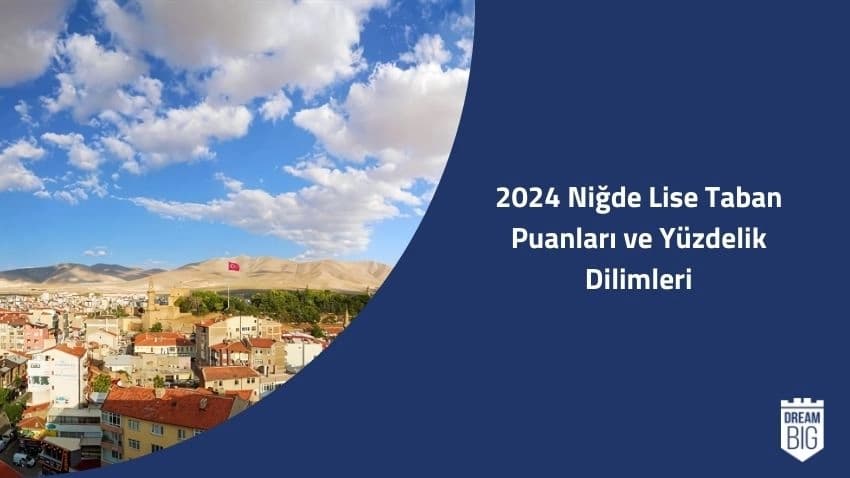 2024 Niğde Lise Taban Puanları ve Yüzdelik Dilimleri · Dream Big