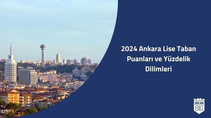 2024 Ankara Lise Taban Puanları ve Yüzdelik Dilimleri · Dream Big
