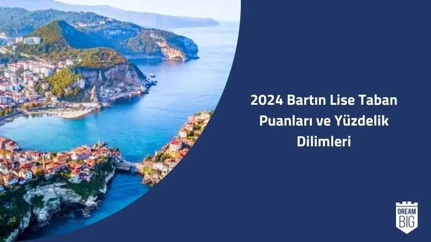 2024 Bartın Lise Taban Puanları ve Yüzdelik Dilimleri · Dream Big